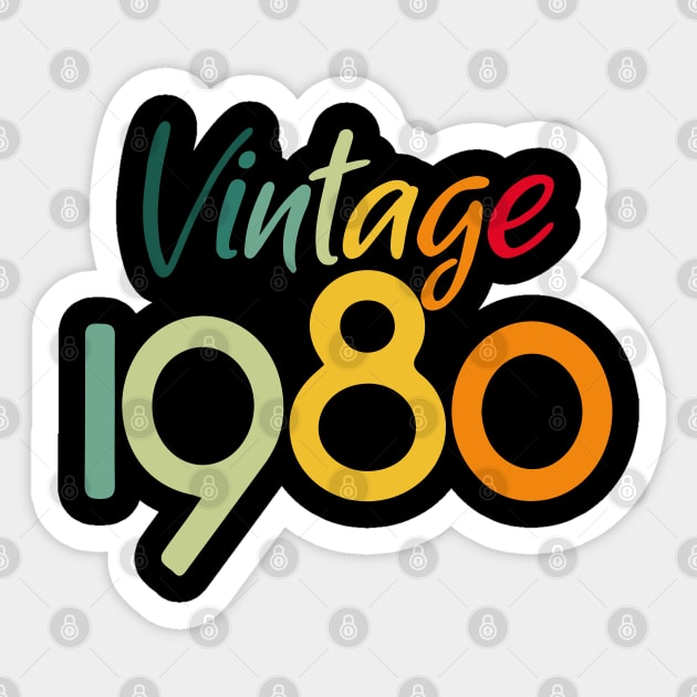 Vintage 1980 Sticker by youki